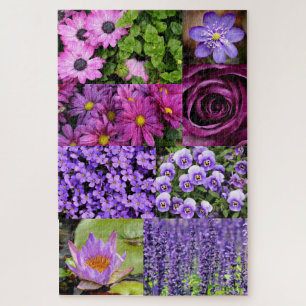 Puzzle Collage de Flor Morada