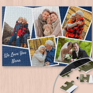Puzzle Collage de fotos 5 Imágenes que te queremos Nana -