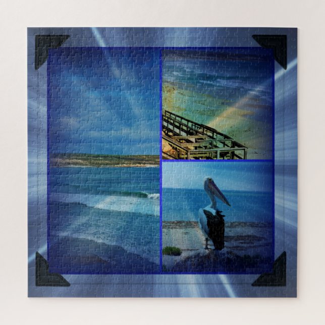 Puzzle Collage de fotos Beach Sparkle (Vertical)