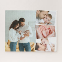 Collage de fotos bebé con el montaje de la imagen 