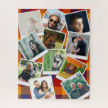 Puzzle Collage de fotos colocado en familia<br><div class="desc">Rompecabezas con fotos de personalizados con 11 de tus fotos favoritas. La plantilla de fotos está configurada para mostrar sus fotos en un formato de estilo de instagrama cuadrado. ¡Las piezas pequeñas siempre son las que crean grandes obras de arte! Convierte tus recuerdos, diseños y citas favoritas en un gran...</div>