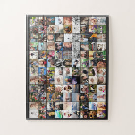 Puzzle Collage de fotos de amigos de 80 familias con fron