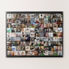 Puzzle Collage de fotos de amigos de 80 familias con fron