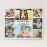 Puzzle Collage de fotos de la abuela 8<br><div class="desc">Este rompecabezas de ocho fotos será un regalo divertido para la mejor abuela del mundo. Personalice con 8 fotos de nietos, sus hijos, otros miembros de la familia, mascotas, etc., personalice la expresión "la mejor abuela del mundo" y si se llama "abuela", "Nana", "abuela", etc., y agregue los nombres de...</div>