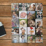 Puzzle Collage de fotos elegante de 20<br><div class="desc">Comparte tus recuerdos e hitos favoritos con este único rompecabezas de collage de fotos. Perfecto para Navidades, cumpleaños, aniversarios y cualquier ocasión especial, este alegre rompecabezas es una excelente manera de disfrutar de tus fotos más preciadas - sin tener que salir de tu casa. Con 20 de sus fotos favoritas,...</div>