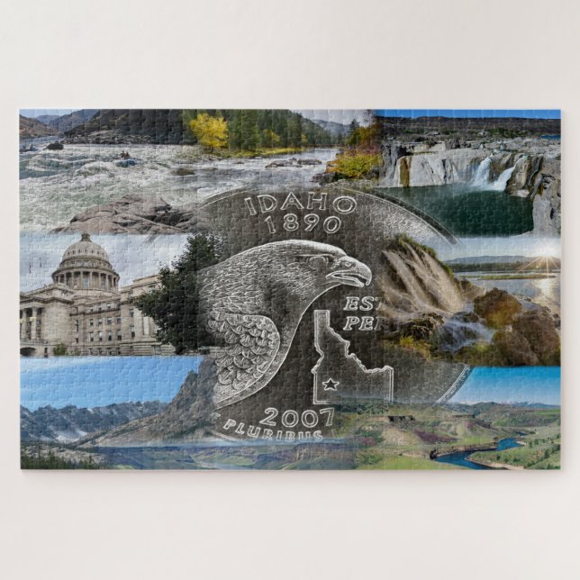 Puzzle Collage de fotos Estatal de Idaho 9 imágenes del r (Horizontal)