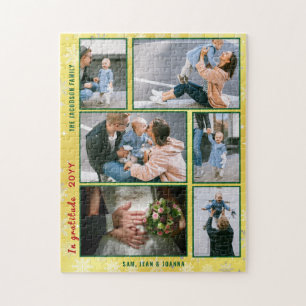 Puzzle Collage de fotos familiar 6 imágenes Golden Person