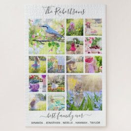 Puzzle Collage de fotos familiar personalizado único enor