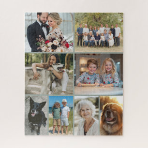 Puzzle Collage de Fotos Familiares 8 Imágenes Personaliza