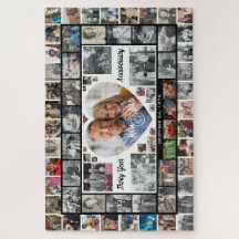 Collage de fotos familiares del 30 aniversario de