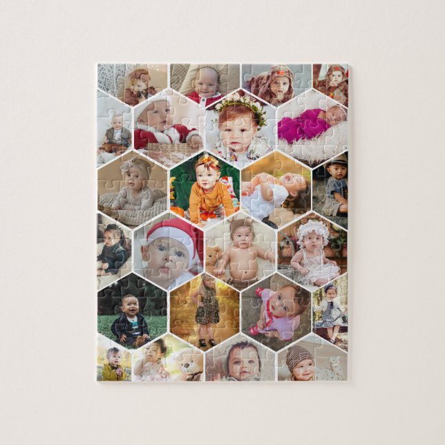 Puzzle Collage de fotos Hexagon (Vertical)