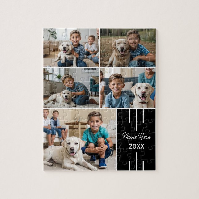 Puzzle Collage de fotos Mascota de Moda moderna (Vertical)