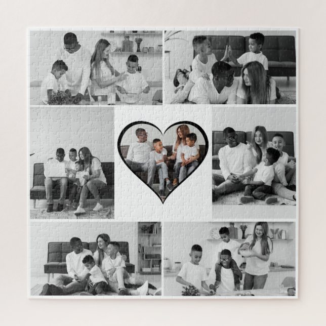 Puzzle Collage de fotos negro y blanco 7 (Vertical)