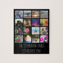 Puzzle Collage de fotos o Instagram de dieciséis esquinas