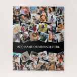 Puzzle Collage de fotos personalizado 36<br><div class="desc">Moderno rompecabezas de imagen personalizada con 36 fotos cuadradas para que las reemplace con las suyas,  y una plantilla de texto para agregar tu nombre o mensaje personalizado.</div>