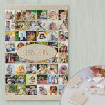 Puzzle Collage de fotos personalizado 40 imágenes Esta es<br><div class="desc">Rompecabezas fotográfico personalizado que se puede personalizar con hasta 40 fotos diferentes. El texto está escrito en tipografía de tipografía delgada y dice "This Is Us", que puede editar si lo desea. La plantilla de fotos está lista para que agregue sus imágenes trabajando de izquierda a derecha en filas de...</div>
