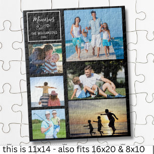 Puzzle Collage de fotos personalizado CYO 6 Familia moder