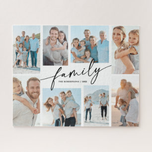 Puzzle Collage de fotos personalizado de 8 familiares con