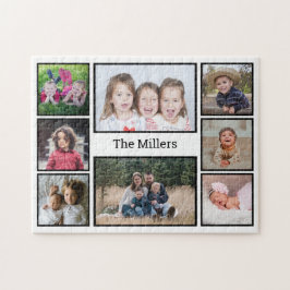 Puzzle Collage de fotos personalizado Nombre de familia 8