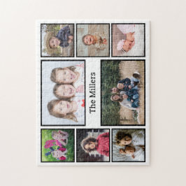 Puzzle Collage de fotos personalizado Nombre de familia 8