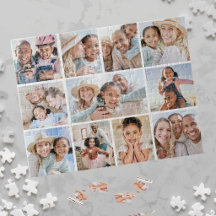 Collage de fotos personalizado simple para familia