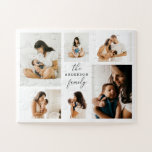Puzzle Collage de fotos | Regalo navideño de Navidades mi<br><div class="desc">Convierte tus recuerdos familiares favoritos en un bigote divertido con este rompecabezas de collage de fotos personalizado. Con un diseño moderno de seis fotos y un guión elegante, este rompecabezas personalizado es un regalo único para las vacaciones, una actividad familiar o un sentido gusto por los seres queridos. Perfecto para...</div>