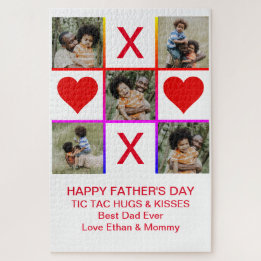 Puzzle Collage de fotos Tic Tac Toe Hugs Kiss Padres LG