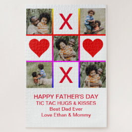 Puzzle Collage de fotos Tic Tac Toe Hugs Kiss Padres LG