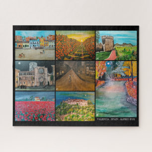Puzzle Collage de Valencia España pintado por Alfred Fox