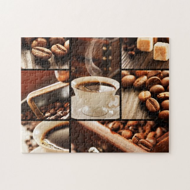 Puzzle Collage del café (Horizontal)