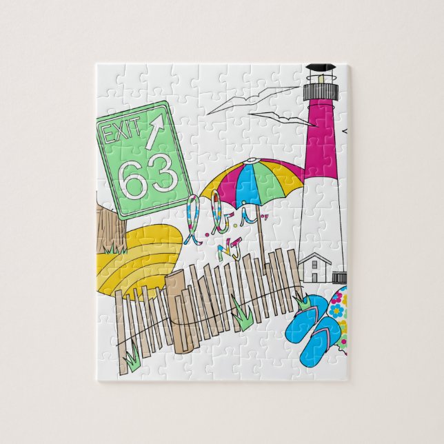 Puzzle Collage femenino del amor de LBI (Vertical)