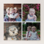 Puzzle Collage fotográfico de Instagram con fondo blanco<br><div class="desc">Usa 4 imágenes cuadradas para hacer un collage de fotos único y a la moda. Se puede incluir una cuadrícula simple con 4 fotos. El fondo blanco se puede cambiar en el espacio de diseño avanzado. Si necesita mover algo,  haga clic en el botón personalizar para realizar cambios.</div>