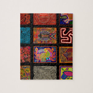 Puzzle Collage Mola Indio Kuna