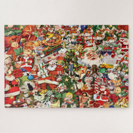 Puzzle Collage navideño vintage