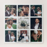 Puzzle Collage personalizado 9 Boda Photo Square<br><div class="desc">Crea tu propio rompecabezas con tu propio boda,  aniversario,  compromiso,  cumpleaños y fotos especiales de eventos.</div>