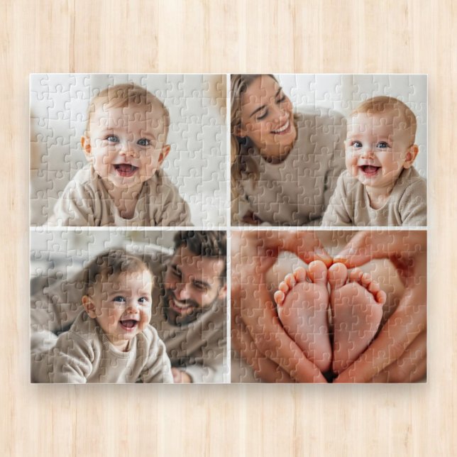 Puzzle Collage personalizado de 4 fotos de bebé adorable  (Subido por el creador)