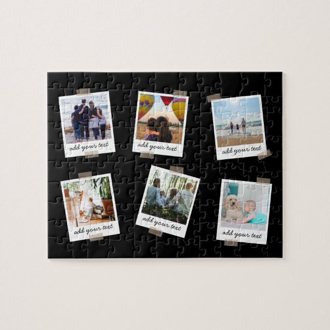 Puzzle Collage Personalizado de fotos de familia personal (Horizontal)