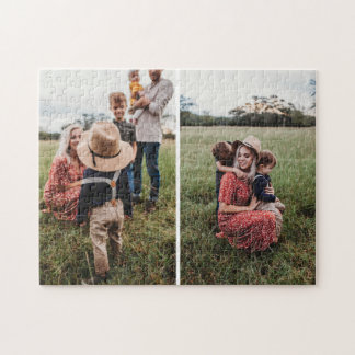 Puzzle Collage Simple Con 2 Fotos Familiares