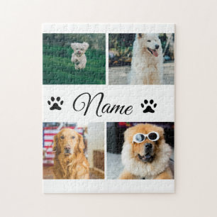 Puzzle Collage simple de fotos con nombres de animales co