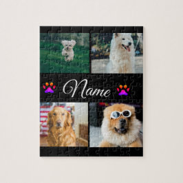 Puzzle Collage simple de fotos con nombres de animales co