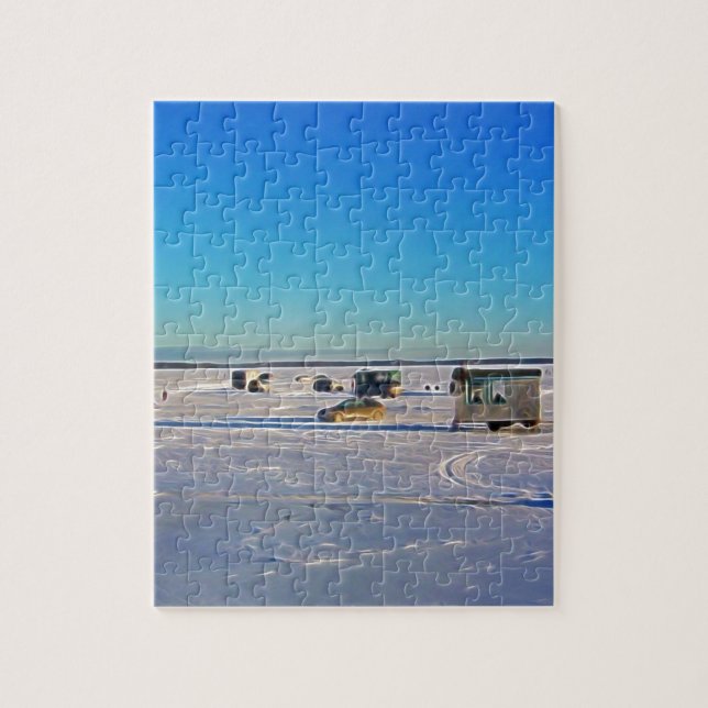 Puzzle Collectin de la pesca del hielo (Vertical)