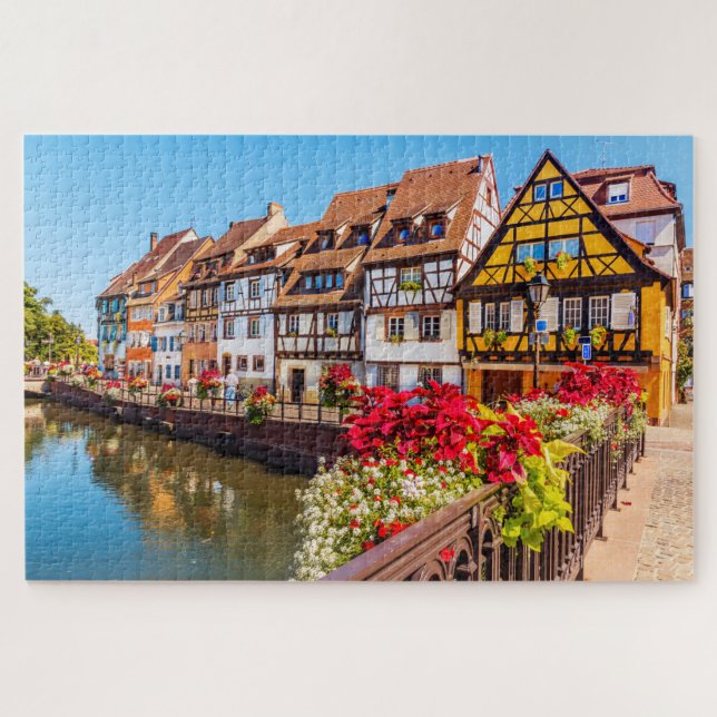 Puzzle Colmar, Alsacia, Francia.  (Horizontal)