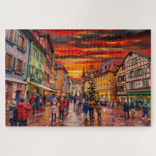 Puzzle Colmar Navidad: Edición Galería Vórtice Solar (Horizontal)