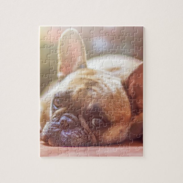 Puzzle colocación del bulldog francés (Vertical)