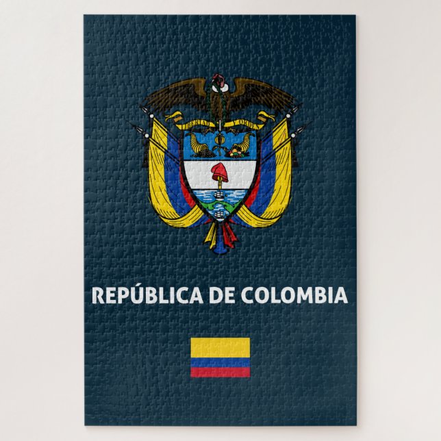 Puzzle Colombia passport phone case (Vertical)
