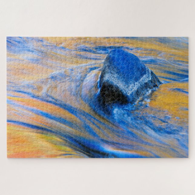 Puzzle Color de Otoño Agua Abstracto (Horizontal)