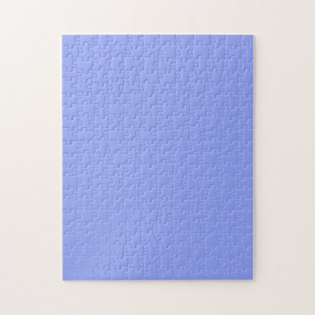 Puzzle color simple mínimo sólido personalizado azul past (Vertical)