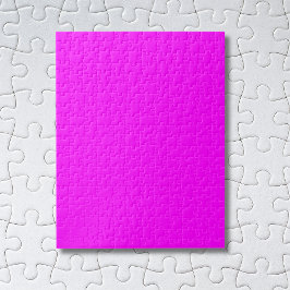 Puzzle Color sólido fucsia | Clásico Elegante