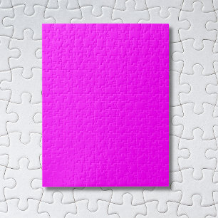 Puzzle Color sólido fucsia Clásico Elegante