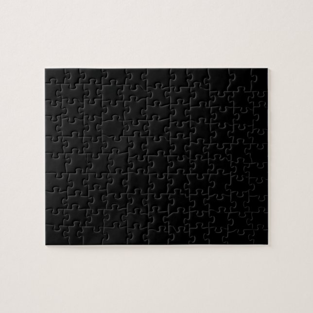 Puzzle Color sólido negro simple (Horizontal)